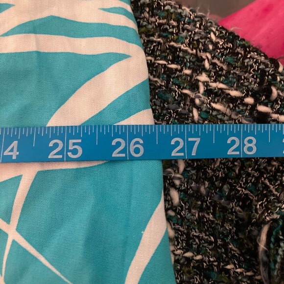 Tybee Island Clothing Dress Sz XL Blue White Leaf Handkerchief Shift Beach Cover - Picture 9 of 10